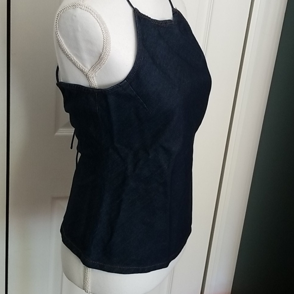 KENNETH COLE DENIM HALTER TOP - Picture 5 of 12